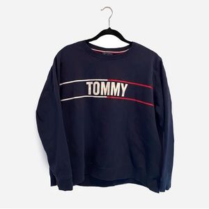 NAVY TOMMY HILFIGER SWEATSHIRT